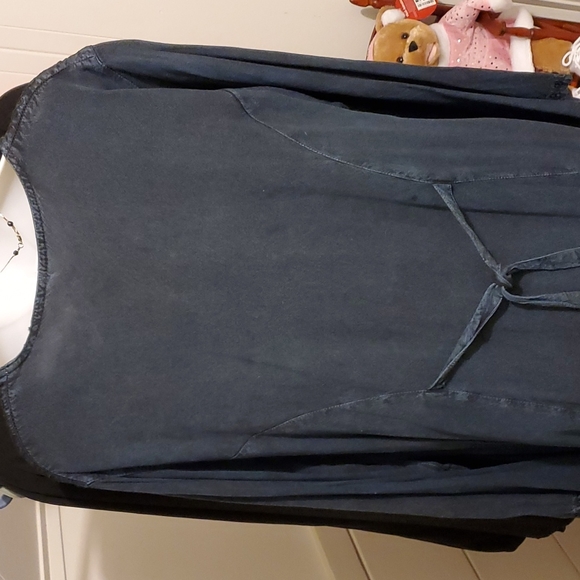 Wicca/Bohemian Long Gown Dark Blue 3X - Picture 6 of 7